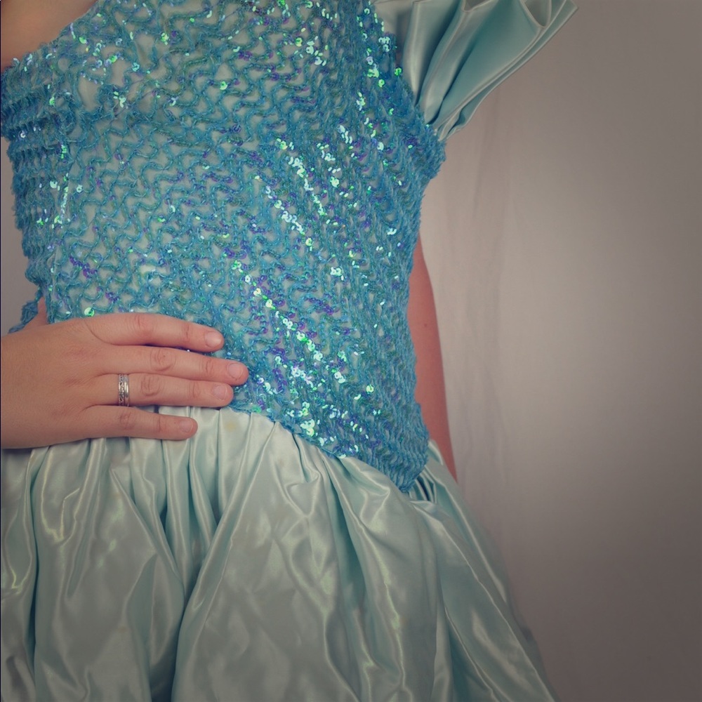 Vintage OOAK Mermaid Costume Sequin Cocktail Dress - Picture 2 of 10